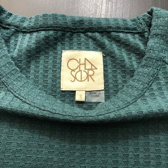 Chaser Green Waffle Thermal Shirt S - Picture 8 of 8